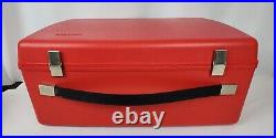 Vintage BERNINA 830 Record Sewing Machine Red Hard Sided Carry Storage CASE ONLY