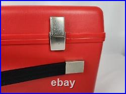 Vintage BERNINA 830 Record Sewing Machine Red Hard Sided Carry Storage CASE ONLY