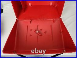 Vintage BERNINA 830 Record Sewing Machine Red Hard Sided Carry Storage CASE ONLY