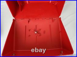 Vintage BERNINA 830 Record Sewing Machine Red Hard Sided Carry Storage CASE ONLY