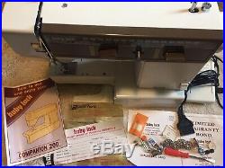 Vintage Babylock Companion 200 Free Arm Zig Zag Sewing Machine With Carry Case