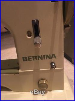 Vintage Bernina 600 Sewing Machine With Carry Case & Key And Extras