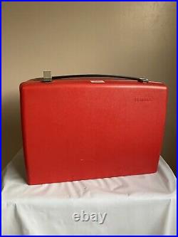 Vintage Bernina 830 Record Sewing Machine Red Hard Carry Case Only