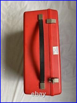 Vintage Bernina 830 Record Sewing Machine Red Hard Carry Case Only