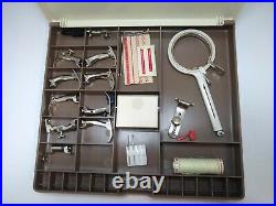 Vintage Bernina 930 Record Accessories Feet Tools Case Sewing Crafting Swiss