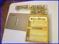 Vintage Bernina Accessories Carrying Case Old Style Presser Feet LOT OF 27