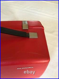 Vintage Bernina Sewing Machine 830 Hard Shell Red Carrying Case Only Clean