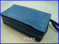 Vintage Blue Vinyl Painting Craft Paint Storage Carrying Case Organizer Insert