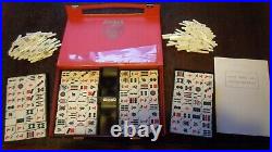 Vintage Chinese Mah-jongg Set, Mahjong in Carry Case, Dragon Trade Mark