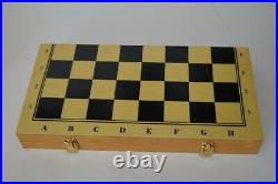 Vintage Craft Chess Chinese Set Carrying Case Board Pewter Pieces Complete