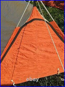 Vintage Diamond Brand Backpacking Tent with Rain Fly 5'x7'x42 USA Quality Made