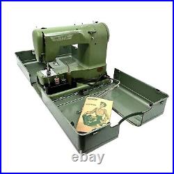 Vintage ELNA Transforma Portable Sewing Machine 722010 with Carrying Case TESTED