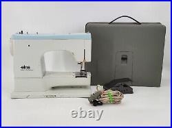 Vintage Elna Super SU 62C Free Arm Sewing Machine Carrying Case Turns On