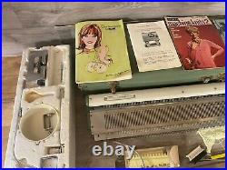 Vintage Empisal Knitmaster Model 250 Knitting Machine with carry case
