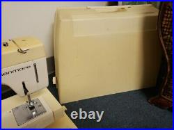 Vintage Kenmore Sewing Machine 385-1274180 with pedal, manual storage/carry case