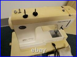 Vintage Kenmore Sewing Machine 385-1274180 with pedal, manual storage/carry case