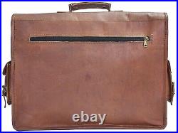 Vintage Leather Laptop Messenger Computer Briefcase Handmade Satchel Work Bag8