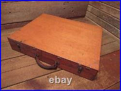 Vintage M. Grumbacher 292 Wooden Artist Paint Palette Travel Case