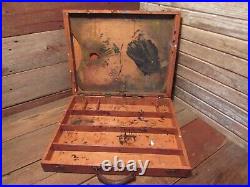 Vintage M. Grumbacher 292 Wooden Artist Paint Palette Travel Case