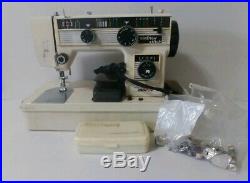 Vintage Morse Stretch Stitch Model 5401 Sewing Machine In Original Carrying Case