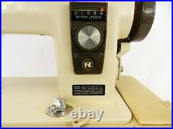 Vintage New Home Model 921 Sewing Machine With Foot Pedal & Hard Carry Case
