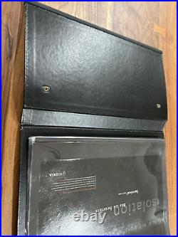 Vintage Prat Paris Business Art Portfolio Carrying Case Black Leather France