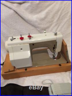 Vintage Retro Janome New Home 674 Sewing Machine Instructions Parts Carry Case