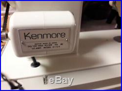 Vintage Sears Kenmore Portable All Metal Sewing Machine 5154 with Carrying Case