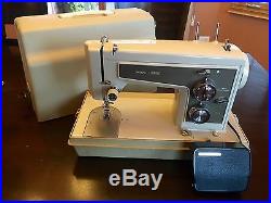 Vintage Sears Kenmore Sewing Machine With Carrying Case & Pedal 158 14300 WORKS