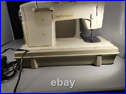 Vintage Sears Kenmore Sewing Machine with Foot Pedal & Carry Case Model 158.17570