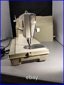 Vintage Sears Kenmore Sewing Machine with Foot Pedal & Carry Case Model 158.17570