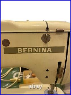 Vintage Sewing Machine BERNINA RECORD 730 w Original Carrying Case + Accessories