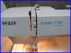 Vintage Sewing Machine PFAFF Hobby 1122 Portable with Carry Case Foot Control