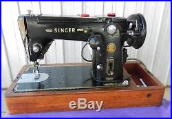 Vintage Singer 306K Automatic Sewing Machine with Carry Case Zig Zag Straight