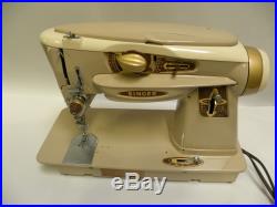 Vintage Singer 500A Slant-O-Matic Sewing Machine And Carrying Case (A45)