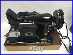 Vintage Singer 99K Sewing Machine with Pedal Light Carry Case