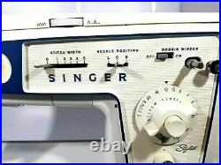 Vintage Singer Stylist Zig Zag 477 Sewing machine/ Complete/ Carrying Case