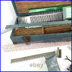 Vintage Super Speed Knitting Machine Japan Knit with Carry Case & Accessories