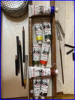 Vintage W. Bill Alexander Magic of Oil Painting Kit -1980's RARE Travel Case