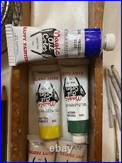 Vintage W. Bill Alexander Magic of Oil Painting Kit -1980's RARE Travel Case