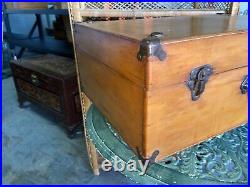 Vintage Wooden Suit Case Or Carry Box. Hand Made And Nicely Crafted