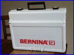 Vtg Bernina Sewing Accessory Storage Tackle Box Carry Case With Presser Feet +