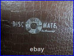 Vtg Discmate Case Craft 12 LP Vinyl RECORD CARRYING CASE Box 1968 Tigers Flower