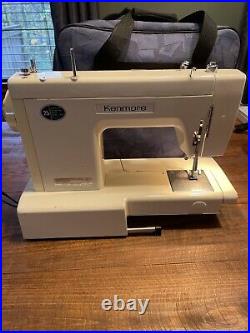 Vtg Kenmore Sears Sewing Machine Model 385.12490 10 Stitch Carrying Case