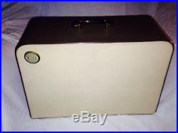 Vtg Singer 403 Special Slant Sewing Machine Wood Carry PORTABLE CASE