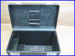 Vtg Singer Featherweight 221 Sewing Machine Carry Case Only with Key & Acc. Holder