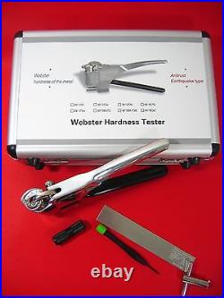 W-20 Webster Hardness tester for Aluminum Alloy Metal Durometer 0.6-6mm ax