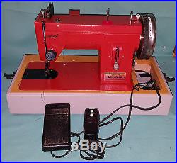 Walking Foot Salrite Ultra Sewing Machine, Portable W. Carrying Case