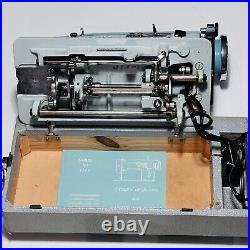 White 1265 Sewing Machine Zig Zag Stitcher Bleu Turquoise With Pedal, Case. WORKS