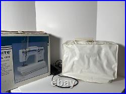White Sewing Machine Heavy Duty Model 1919 Embroidery Dressmaking Manual Tested